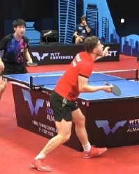 黄友政错失赛点2-3惜败法国选手，止步阿拉木图站男单16强